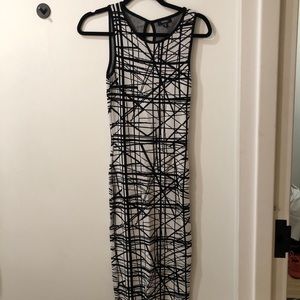 Juniors black and white xoxo dress